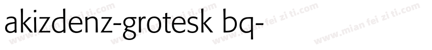 akizdenz-grotesk bq字体转换